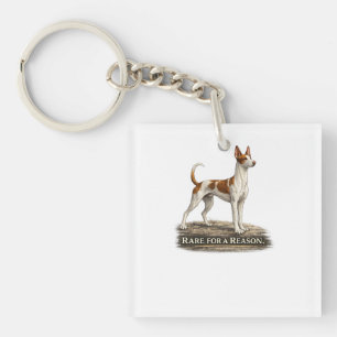 Ibizan Hound – Rare For A Reason Key Ring