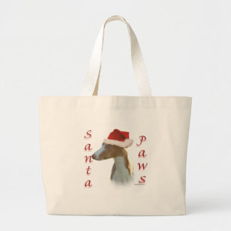 Ibizan Hound Santa Paws Large Tote Bag