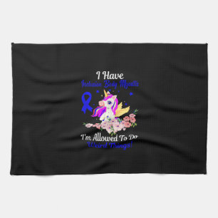 IBM Awareness Funny Unicorn Friend Family Support  Tea Towel