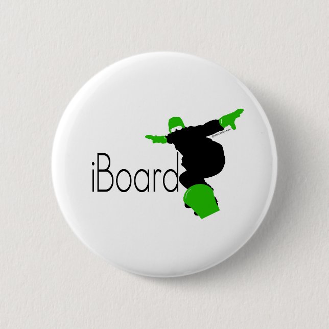 iBoard 6 Cm Round Badge (Front)