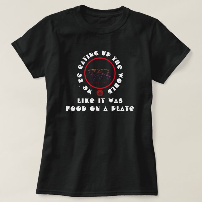 IBONELTD. FOOD ON A PLATE2 T-Shirt (Design Front)