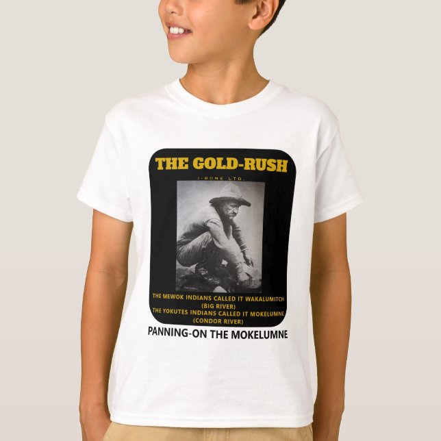 IBONELTD. GOLD-RUSH PANNING T-Shirt (Front)