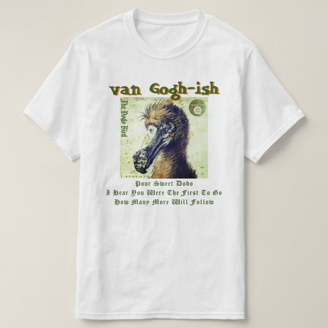 IBONELTD. T-SHIRT VAN GOGHISH DODO (Design Front)