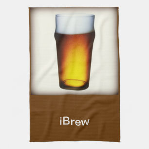 iBrew Ale Glass Tea Towel