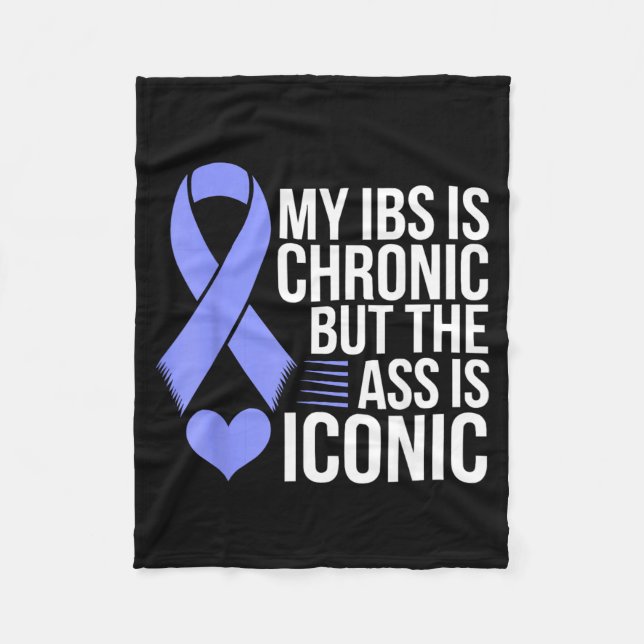 Ibs Awareness Month Irritable Bowel Syndrome Fleece Blanket (Front)