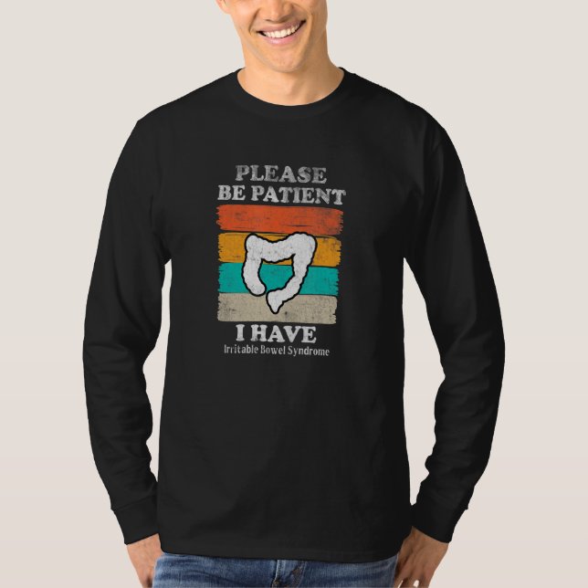Ibs Retro Irritable Bowel Syndrom Awareness T-Shirt (Front)