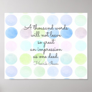 Ibsen Literary Inspirational Quote typography Poster