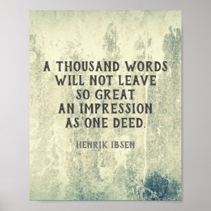 Ibsen Literary Inspirational Quote typography Poster