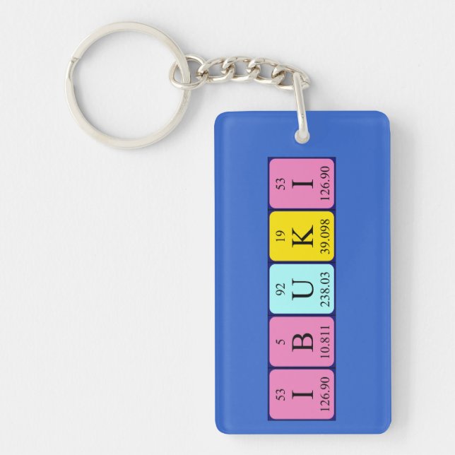 Ibuki periodic table name keyring (Front)