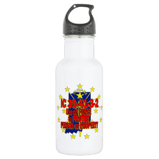 IC 35-41-3-2 STAND YOUR GROUND INDIANA 532 ML WATER BOTTLE