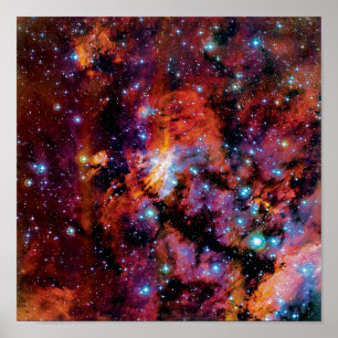 IC 4628 Prawn Nebula - Colourful Outer Space Photo Poster