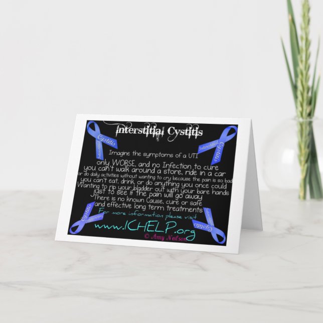 IC Awareness greeting card 1 (Front)