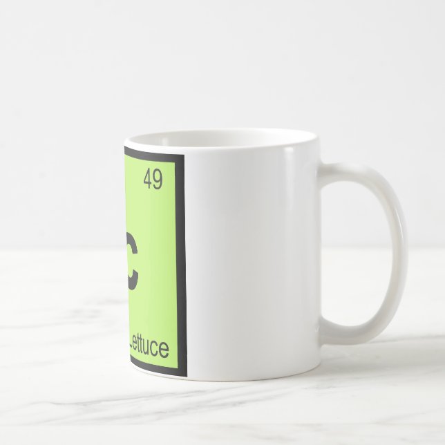 Ic - Iceberg Lettuce Chemistry Periodic Table Coffee Mug (Right)