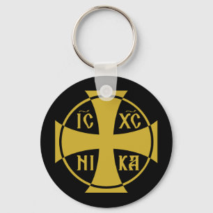 IC XC NIKA Christogram Jesus Christ Conquers Key Ring