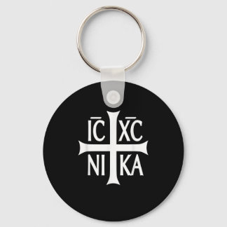 IC XC NIKA Cross T-Shirt Eastern Christian Greek T Key Ring