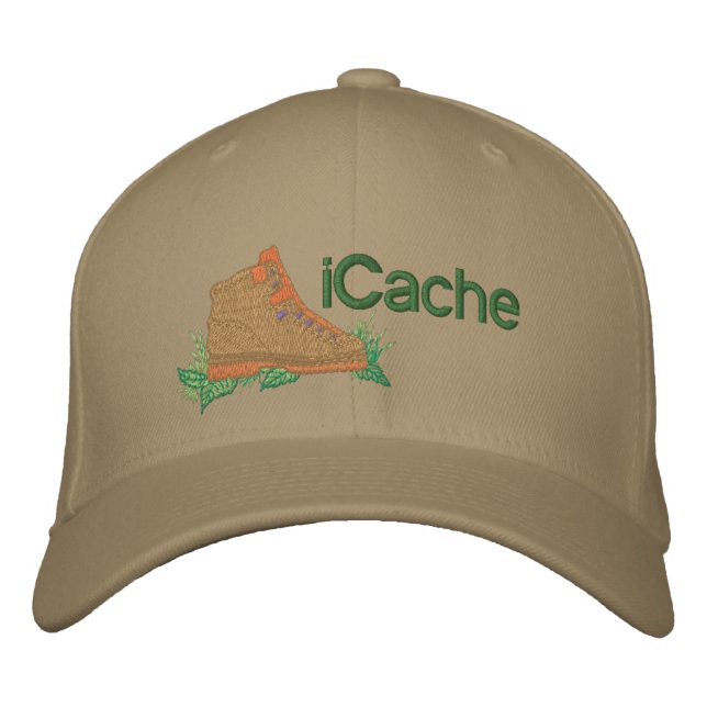 iCache Geocacher Embroidered Hat (Front)