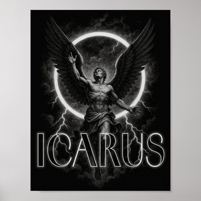 ICARUS aesthetic designer poster (Front)
