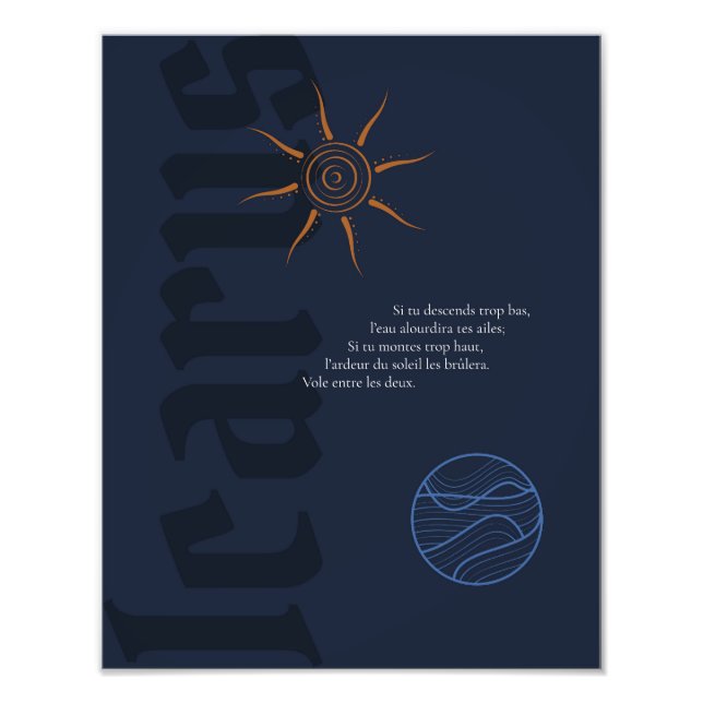 Icarus Display Photo Print (Front)