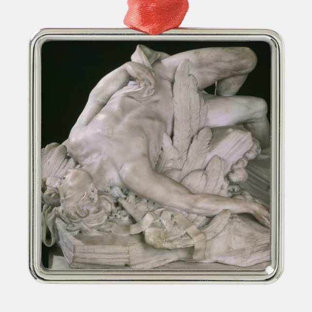 Icarus Falling, 1743 Metal Tree Decoration (Front)