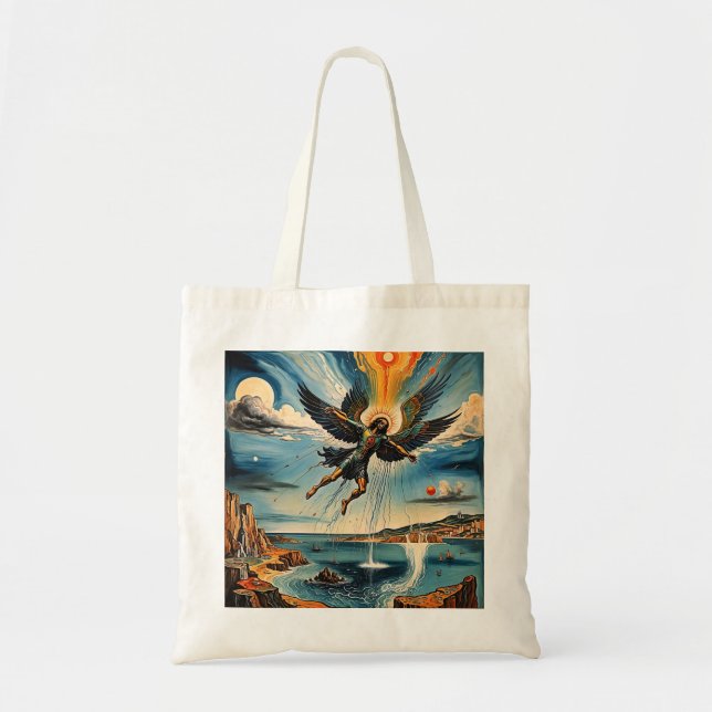 Icarus falling tote bag (Front)