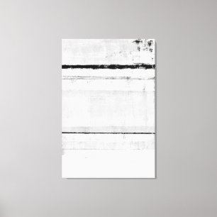 'Ice Age' Black and White Abstract Art Canvas Print