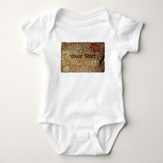 Ice Age Cave Art Baby Bodysuit (Front)