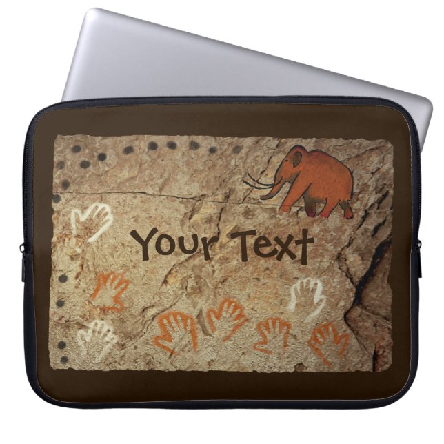 Ice Age Cave Art Laptop Sleeve (Front)