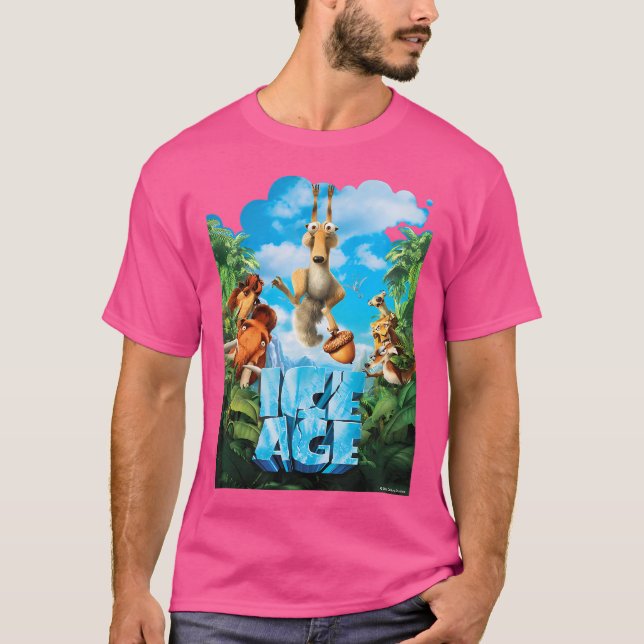 Ice Age Dawn Of The Dinosaurs Movie T-Shirt (Front)