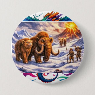 Ice age Encounter  7.5 Cm Round Badge