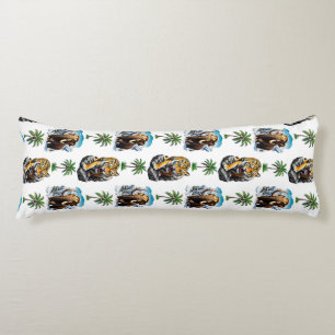 Ice Age Mammoth Sabertooth Tiger Pattern Design Body Cushion