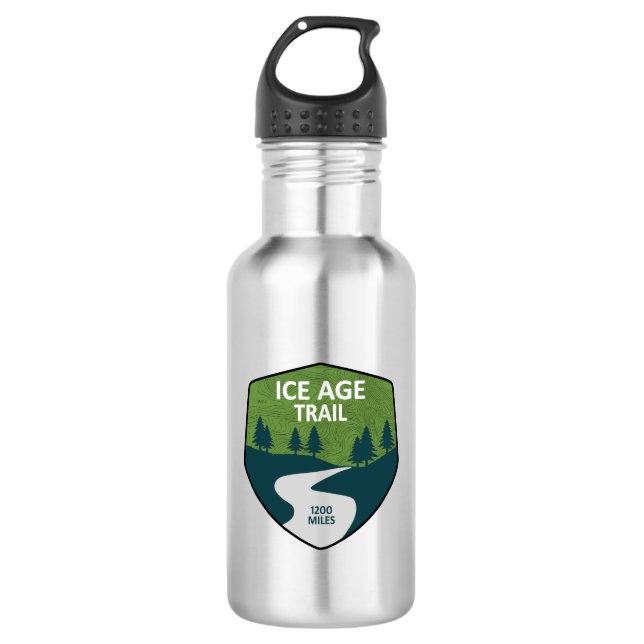 Ice Age Trail 532 Ml Water Bottle (Front)