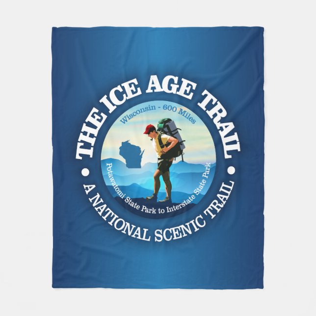 Ice Age Trail (C) Fleece Blanket (Front)