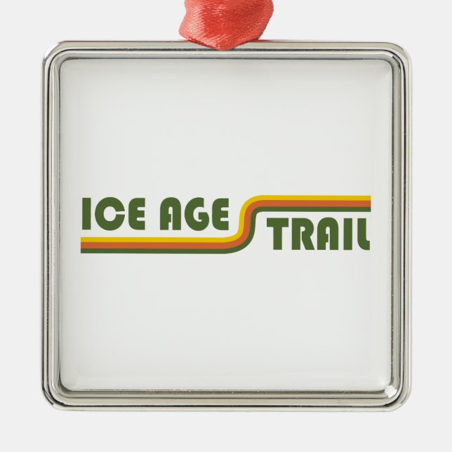 Ice Age Trail Metal Tree Decoration (Front)
