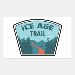 Ice Age Trail Rectangular Sticker