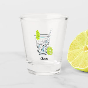 Ice and a Slice Shot Glass