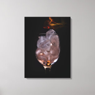 Ice and fire canvas print