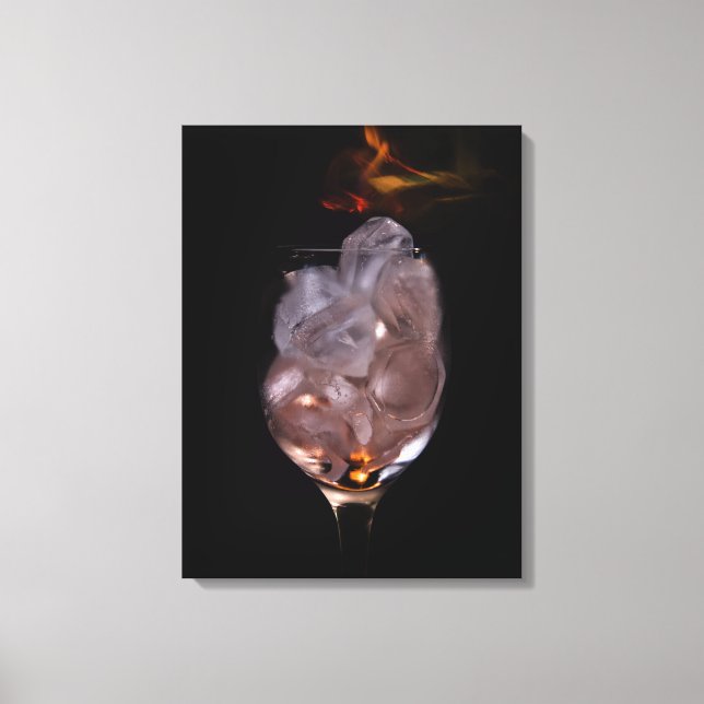 Ice and fire canvas print (Front)