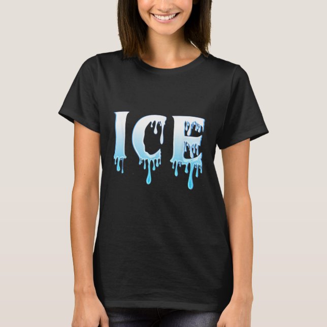 Ice And Fire Halloween Couples Matching Party Cost T-Shirt (Front)