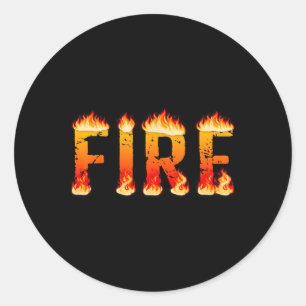 Ice and Fire Halloween Party Costume Couples Famil Classic Round Sticker