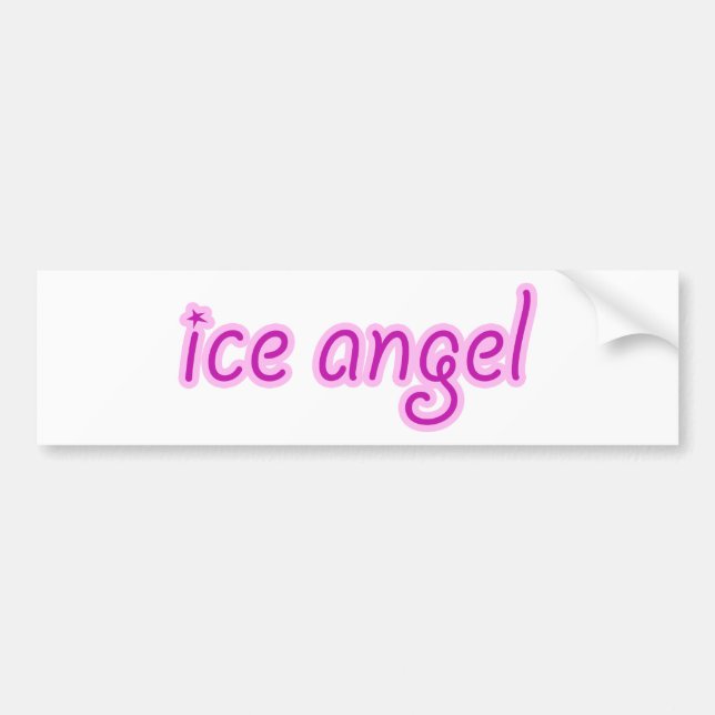 Ice Angel Bumper Sticker (Front)