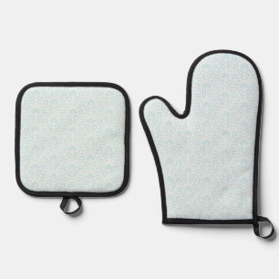 Ice Arches Oven Mitt & Pot Holder Set