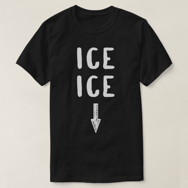 Ice Baby Funny Pregnancy Announcement T-Shirt (Design Front)