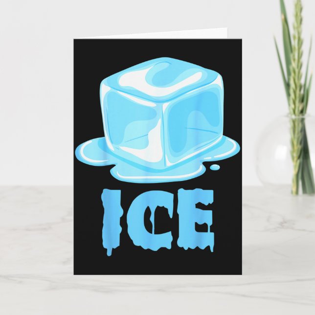 Ice Bag Funny Halloween Christmas Costume  Card (Front)
