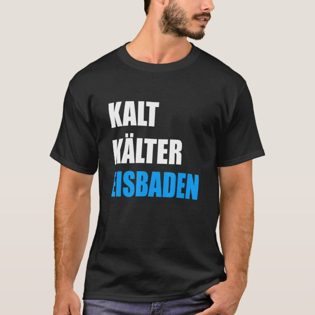 Ice Bathing Winter Bathing Ice Swimming Cold Showe T-Shirt (Front)