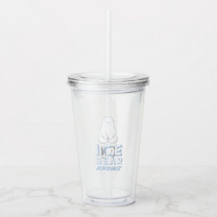 Ice Bear Knows Acrylic Tumbler