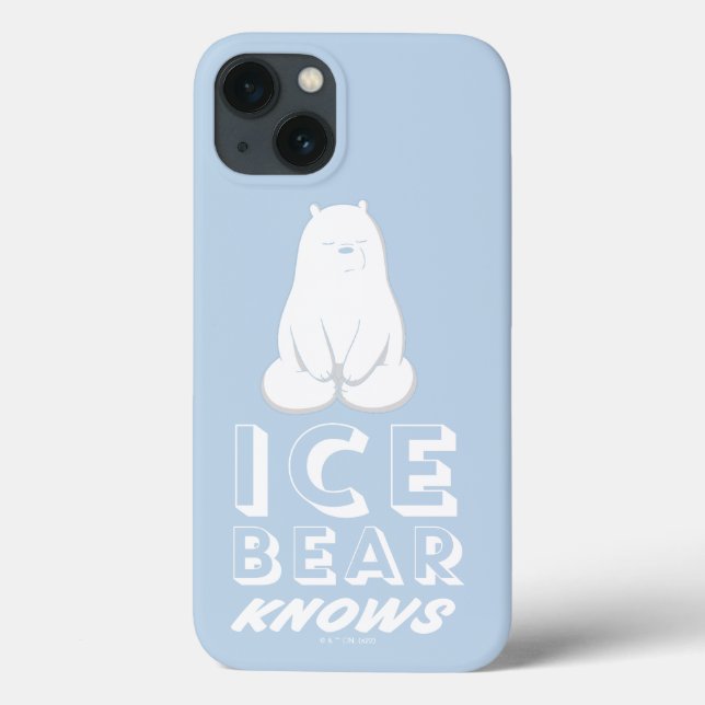 Ice Bear Knows Case-Mate iPhone Case (Back)