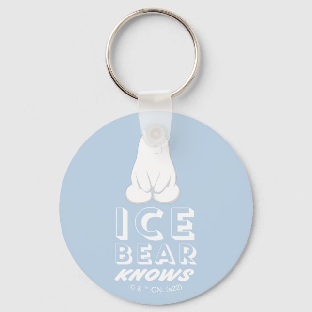 Ice Bear Knows Key Ring (Front)