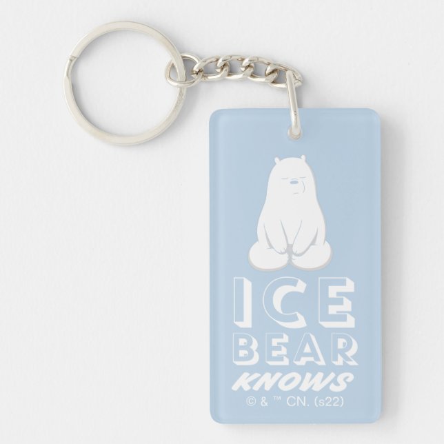 Ice Bear Knows Key Ring (Front)