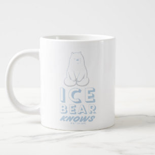 Ice Bear Knows Large Coffee Mug