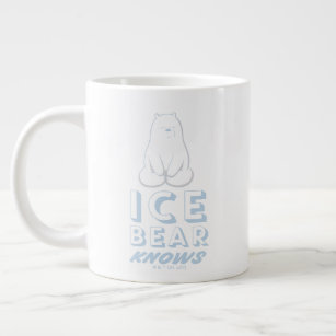 Ice Bear Knows Large Coffee Mug
